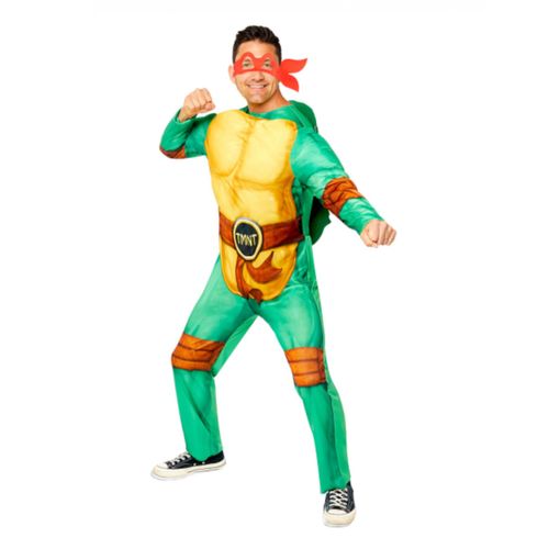 Déguisement Tortue Ninja Luxe Avec 4 Masques Adulte - Taille: M