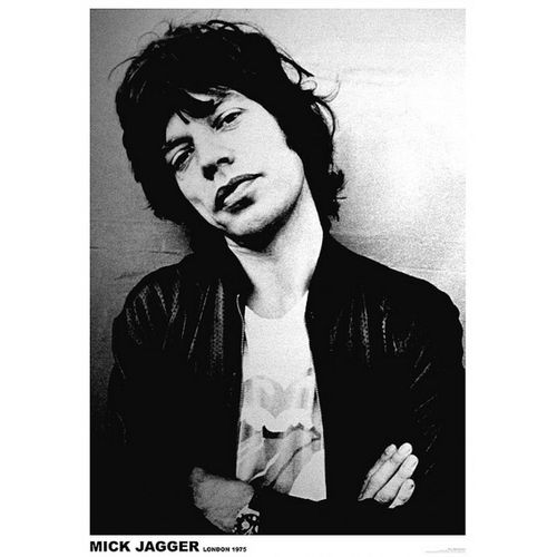 Affiche / Poster - Mick Jagger - Rolling Stones - London 1975 - 59x84cm