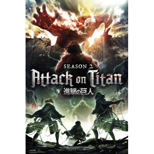 Affiche / Poster - Attack On Titan - Saison 2 / Key Art - 61x91,5cm