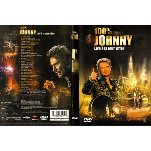 Johnny Hallyday 100% Live À La Tour Eiffel Dvd