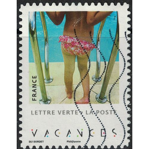 France 2019 Oblitéré Used Carnet Enfants En Vacances Quatrième Photo Y&t 1744