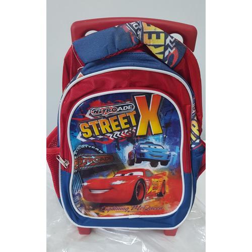 CARTABLE A ROULETTES / TROLLEY CARS DISNEY / MODELE MATERNELLE / 34X24CM / SUBLIME / TRES BELLE QUALITE / NEUF