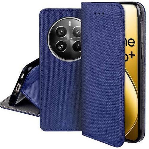 Housse Etui Coque Pochette Portefeuille Pour Realme 12 Pro Et Realme 12 Pro+ Plus 5g + Film Ecran - Bleu Magnet