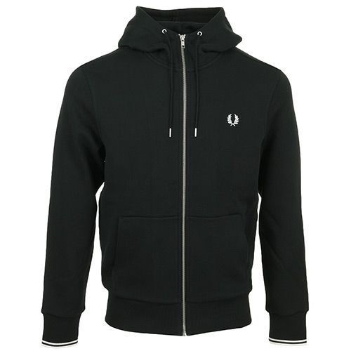 Fred Perry Hooded Zip Through Sweatshirt