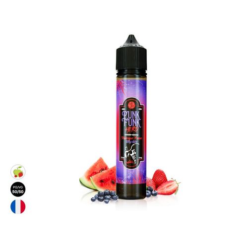 Eliquide pour cigarette électronique Pastèque Fraise Myrtille 50ml - Punk Funk Hero