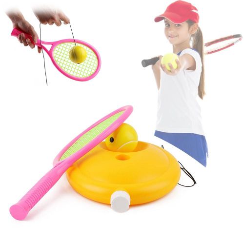 Ensemble D'entraînement De Tennis Pour Enfants, Simple, Portable, Entraîneur De Pratique De Tennis, Plinthe Avec Corde, Dispositif D'évaporation, Livraison Directe