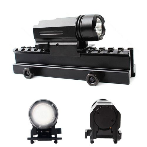 Lampe De Poche Tactique Pour Pistolet Militaire Airsoft, Lumière Qd, Lampe De Poche Led Pour Fusil, Torche Pour Rail De 20mm Glock 17 18 19 23 32