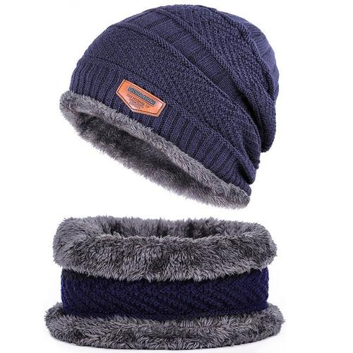 Bonnet D'hiver Tricot? En Laine Pour Homme, ?Pais Et Chaud, Noir, ? La Mode, Pour Le Ski, Nouveaut? 9