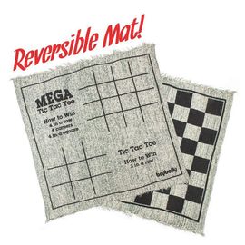 SWOOC Jeux - Jeu De Dames Géants Vintage 2 En 1 Avec Tapis (1,2 X 1,2 M