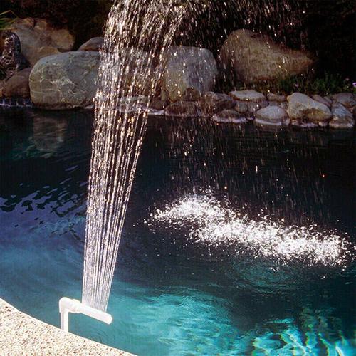 Fontaine de piscine à cascade réglable et Durable, décoration facile à installer, accessoires de piscine
