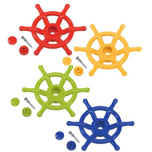 Roue De Bateau De Capitaine En Bois, Roue De Pirate Durable, Coffre-Fort, Ensemble De Balançoire De Luxe, Accessoire Pour Enfants, Ensemble De Jeu En Bois