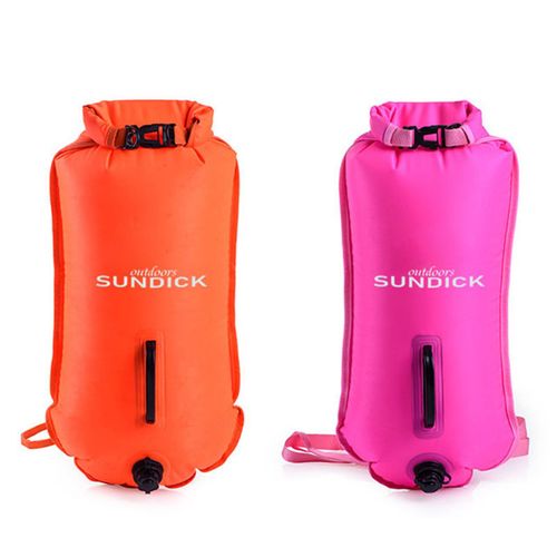 Sac De Rangement Étanche À Trois Couches, Bouée De Natation Et Sac Sec Pour Les Nageurs, Double Airbag, Pour La Natation En Plein Air, La Plage Et Le Rafting