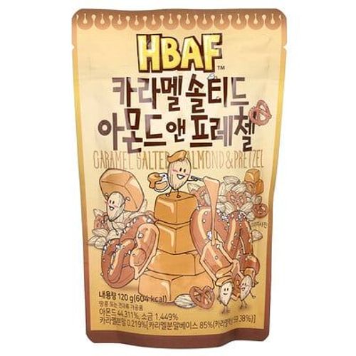 Hbaf, Bretzel Et Amandes Salés Au Caramel, 120 G