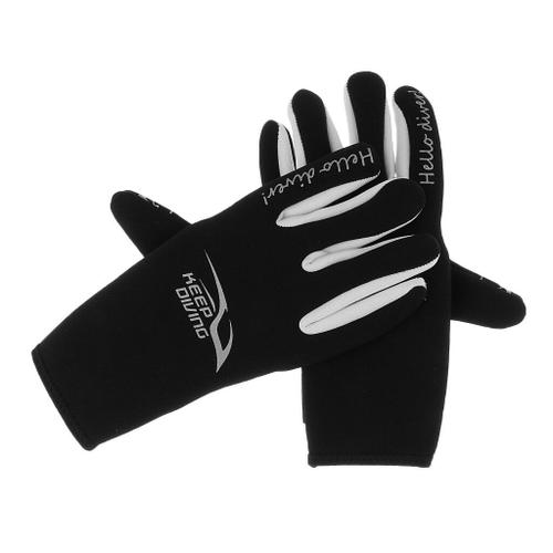 Gants de plongée en néoprène 3mm, unisexe Premium, noir S, pour plongée sous-marine, natation, surf, apnée