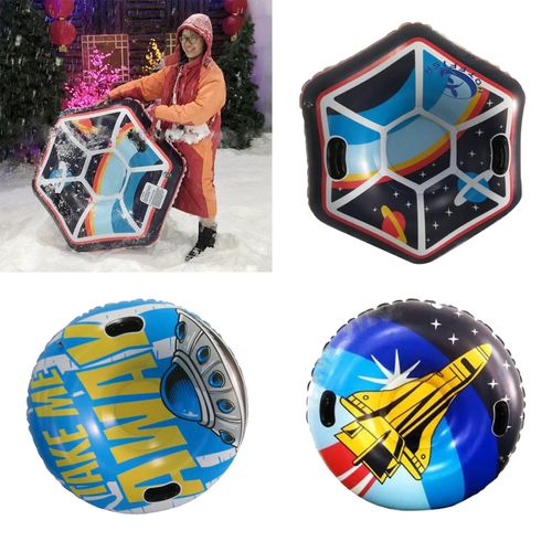 Tube De Neige Gonflable En Pvc Portable, Sport D'hiver, Fond ?pais Pour Enfants, Adultes, Famille, Cavalier De Neige, Jouet Amusant De Natation