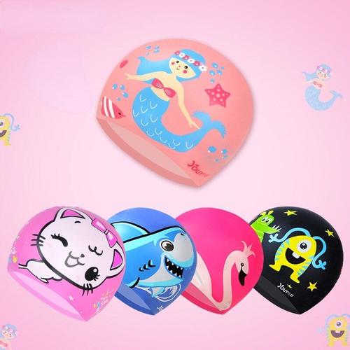 Bonnet De Natation En Silicone Pour Enfants, Protection Des Oreilles, Étanche, Avec Dessin Animé, Pour Garçons Et Filles, Nouvelle Collection