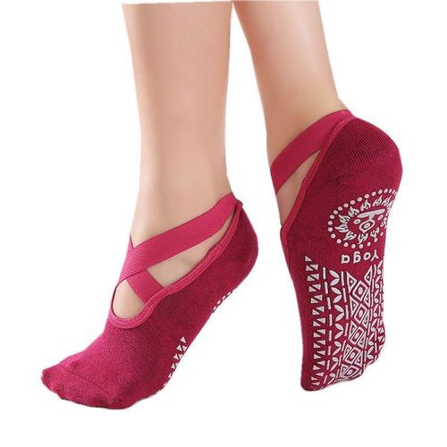 Chaussettes De Yoga Antidérapantes De Haute Qualité Pour Femmes Et Hommes, À Bandes, En Coton, À Absorption Rapide, Pilates, Ballet, Bonne Adhérence