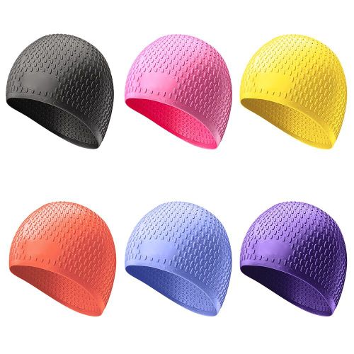 Bonnet De Bain Pour Adultes, Couleur Unie, Imperméable, Protection Des Cheveux, Goutte D'eau, Shaoed