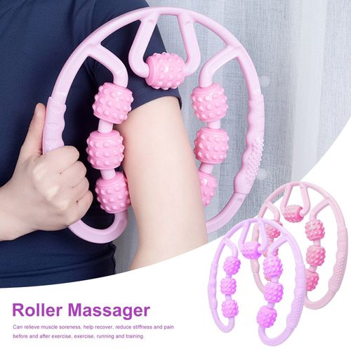 Rouleau De Massage Musculaire Avec Anneau ? Sept Roues, Pour Le Cou, Les Bras, Les Jambes, Les Membres, Le Yoga, Le Pilates, Soulage La Fatigue