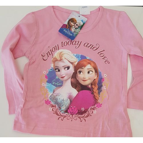 Vetements Enfants / Tee-Shirt Manches Longues/ Reine Des Neiges / Frozen / Disney / Taille 6 Ans/ 100% Coton / Lavage 40 Degres / Neuf Etiquette