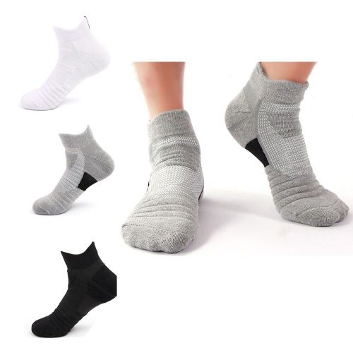 Chaussettes De Sport En Coton Pour Hommes, Respirantes, Antidérapantes, Absorbe Les Chocs, Course À Pied, Randonnée En Plein Air, Tube Court