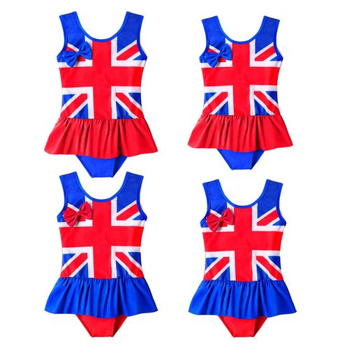 Maillot De Bain Une Pièce À Séchage Rapide Pour Enfants, Bikini Union Jack, Vêtements De Plage Patriotiques, Nouvelle Collection 2022