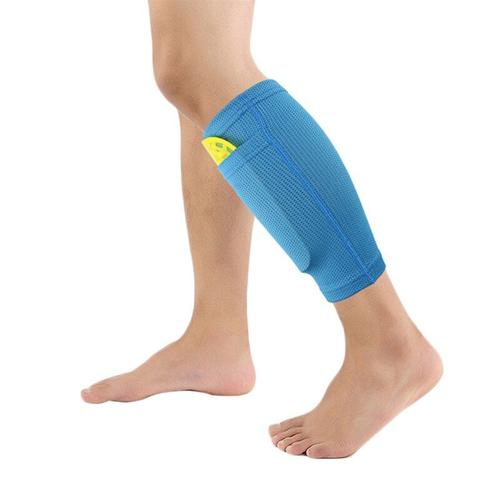 1 Paire De Leggings De Football Avec Poches, Couvre-Jambes Utilitaires, Chaussettes De Soutien Pour Adultes, Leggings En Nylon De Couleur Unie, Équipement De Football