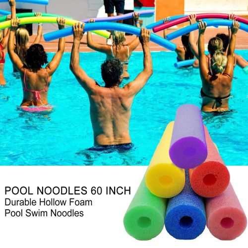 Nouilles De Piscine Flexibles D'?t? 60 Pouces, Piscine En Mousse Creuse Durable, Flotteur Pour Enfants Et Adultes, ?quipement D'aide ? La Natation