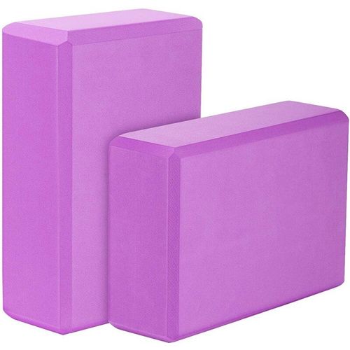 New-Blocs De Yoga, Briques D'exercice En Mousse Eva Haute Densité, Légères Et Écologiques, 2 Paquets