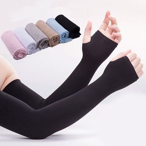 Gants D'été Antidérapants En Soie Glacée, Protection Solaire Uv, Manches Bras, Équitation En Plein Air, Nouveau