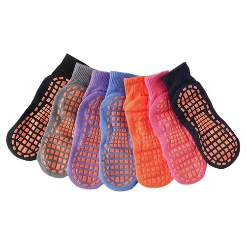 Chaussettes Antidérapantes En Coton, 1 Paire, Pour Hommes, Femmes, Enfants, Été, Trampoline Amusant, Yoga, Cheville Antidérapante