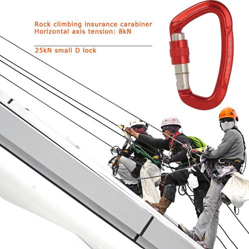 Boucle De Sécurité En Alliage D'aluminium, Pour Camping En Plein Air, Randonnée, Hamac D'escalade, Sac À Dos, Mousqueton