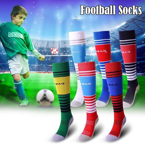 Chaussettes De Football Pour Enfants De 8 À 13 Ans, Simples, Longues, Au-Dessus Du Genou, Pour Garçons