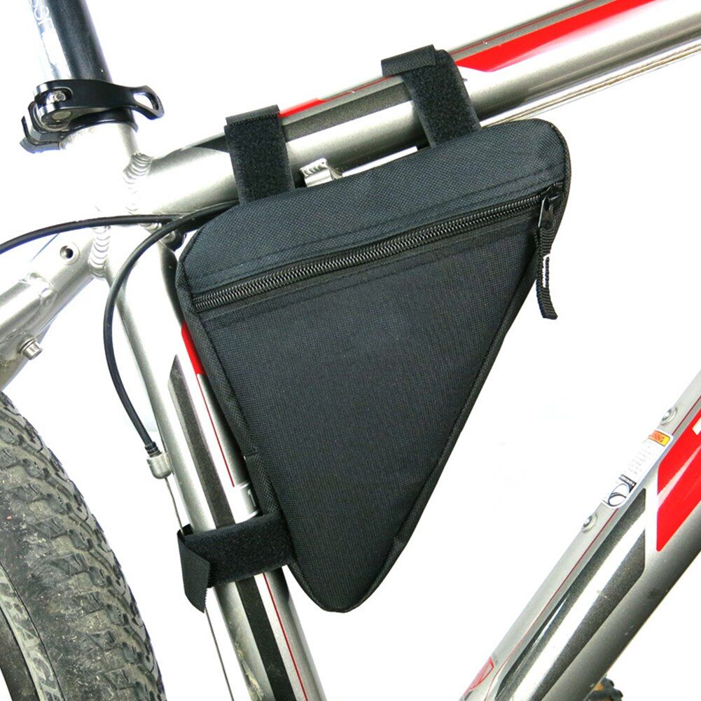 Kit D'outils De Réparation De Pneus, Sac Triangulaire De Cadre Avant De Vélo, Sacs De Tube Supérieur De Vélo, Barre De Traction De Pneu + Patch De Pneu Sans Colle + Meulage De Pneu Pa