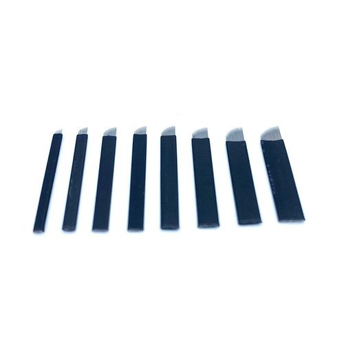 Aiguilles De Tatouage Agulhas Tebori, 12 Broches, Microblading, 12 Lames Incurvées Flexibles Pour Maquillage Permanent, Stylo À Sourcils Manuel, 100 Pièces 