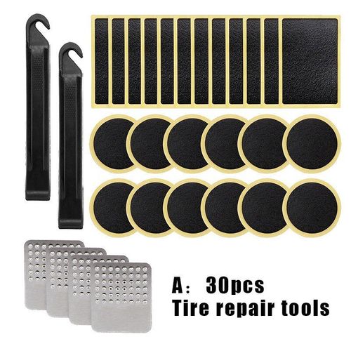 Kit De Réparation De Pneus De Vélo Sans Colle, 30 Pièces, Outils De Cyclisme Rapides
