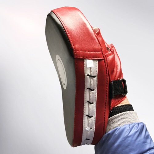 Cible De Boxe À Main Incurvée, Sanda Entrainement, Déflecteur Incurvé Épais Résistant Aux Séismes, En Cuir Pu, À 5 Doigts