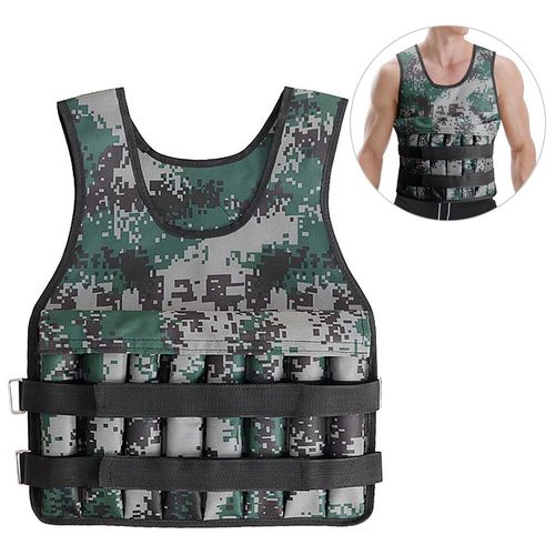 Gilet Lesté 20kg, Charge Maximale Pour Les Exercices, Fitness, Musculation, Perte De Poids, Course À Pied