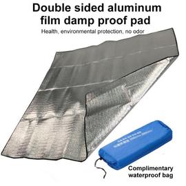 Tapis de sol imperméable au sol Camping Double face Aluminium