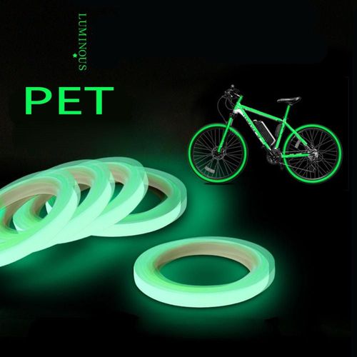 Autocollant Réfléchissant Pour Vélo, Ruban Adhésif, Outils De Sécurité En Plein Air, Camping, Bricolage, Lumineux, Avertissement Lumineux, Lueur Sombre, Nuit