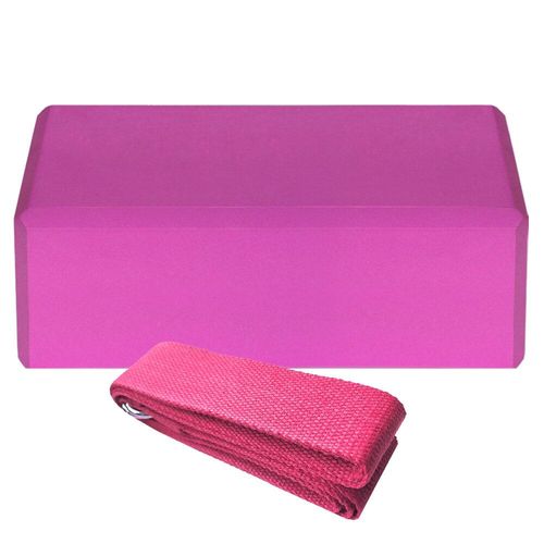 Blocs De Yoga Eva 1 Pièce, Ensemble De Sangles De Yoga En Coton, Pilates, Équipement De Sport À Domicile