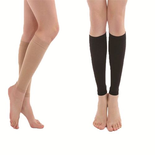 Manchon De Compression De Mollet Pour Hommes Et Femmes, Chaussettes De Compression Sans Pied, Adaptées À L'attelle De Tibia, Soulagement De La Douleur De La Jambe, Course À Pied