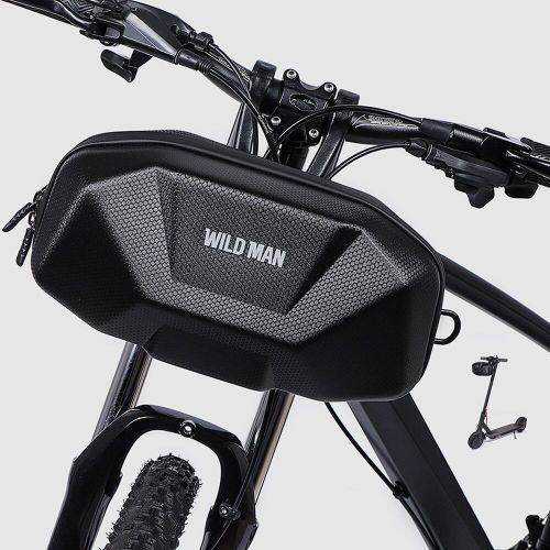 Homme Sauvage Vtt Vélo Guidon Rigide Sac Étanche Eva Route Vélo Avant Accrochant Des Sacs De Rangement En Plein Air Cyclisme Accessoire