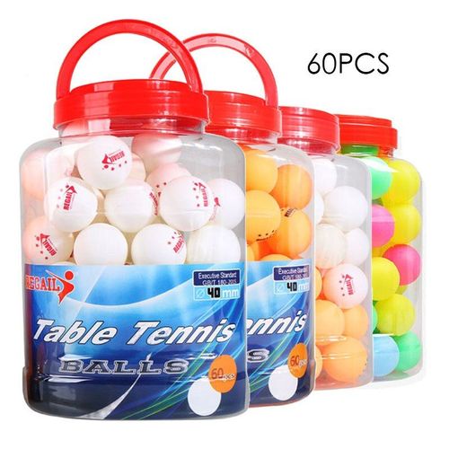 Balles De Tennis De Table, 60 Pièces, Pour Les Compétitions Sportives, Durables, À Haute Élasticité, Niveau Trois Étoiles, Abs