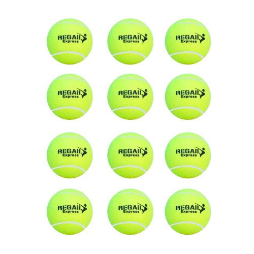 Ensemble De 12 Balles De Tennis Professionnelles En Caoutchouc Renforc?, Antichoc Balle Absorbante De Sport Pour Pratique De Grillon, Jouet Pour Chien