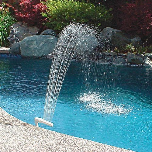 Dispositif de fontaine d'eau flottante pour piscine, cascade de piscine réglable, décoration de tête d'étang, 2020