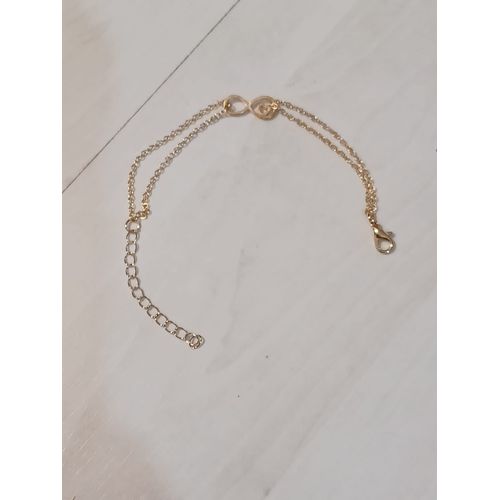 Bracelet Metal Doré Coeur Infini