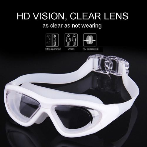 Lunettes De Natation Professionnelles En Silicone, Revêtement Transparent Étanche, Double Anti-Buée, Anti-Uv, Nouveauté 2022