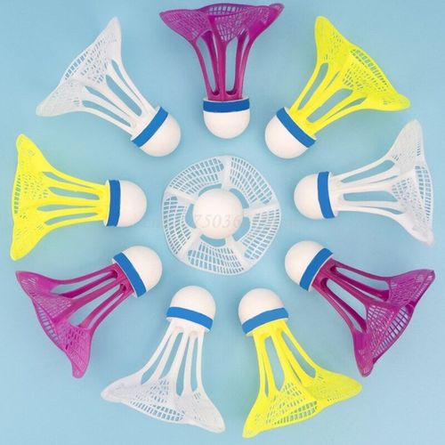 Pack De 3 Balles De Badminton En Plastique, Balles D'entraînement De Sport Stables Et Durables Pour Le Jeu En Intérieur Et En Extérieur