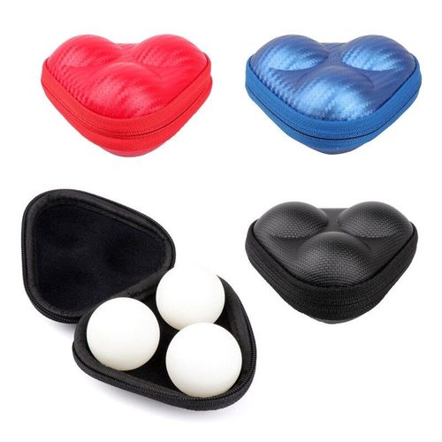 Boîte De Rangement En Pu Pour Tennis De Table, Boîte De Rangement Pour 3 Balles De Ping-Pong, Étanche Pour Les Amateurs Débutants Et Les Professionnels De L'entraînement Du Matin